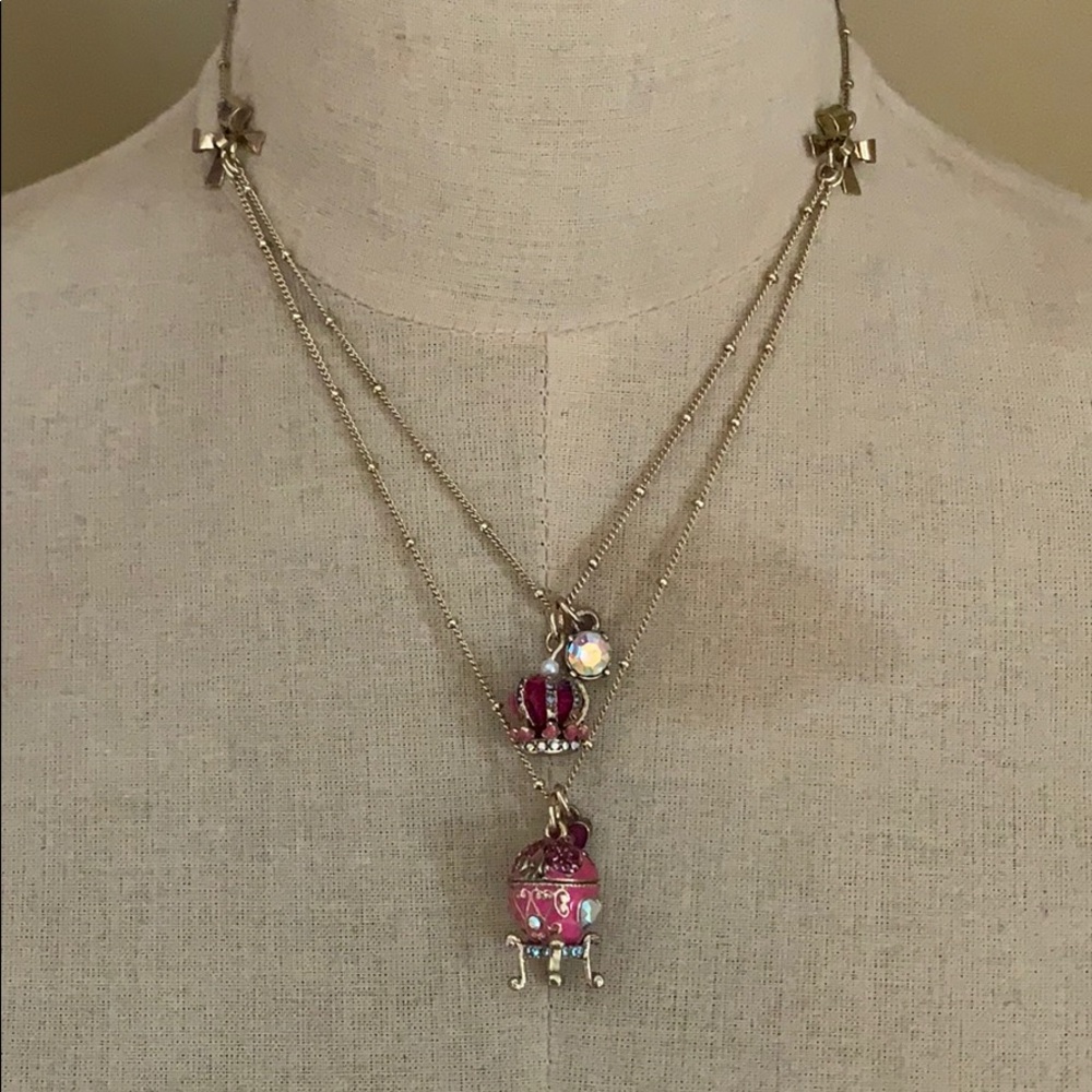 Betsey Johnson Layered Princess Necklace